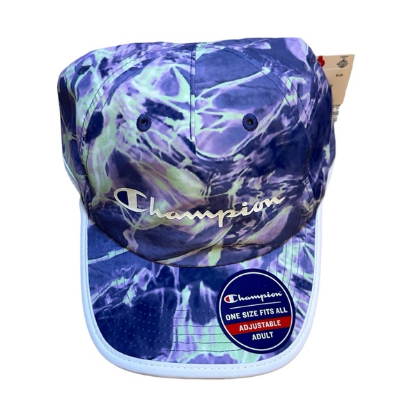 🆕Champion Tie -Dyed Adjustable Baseball Hat Adult Size OS - Picture 1 of 9